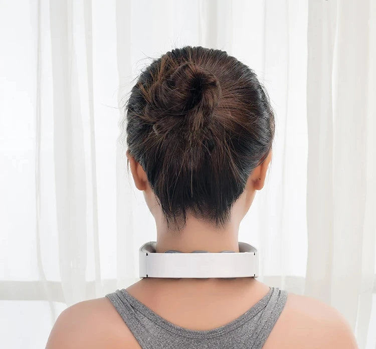 Neck Massager Pulse Neck Protector Shoulder Wireless Smart Heating for Neck and Shoulder Pain Relief Tool Machine
