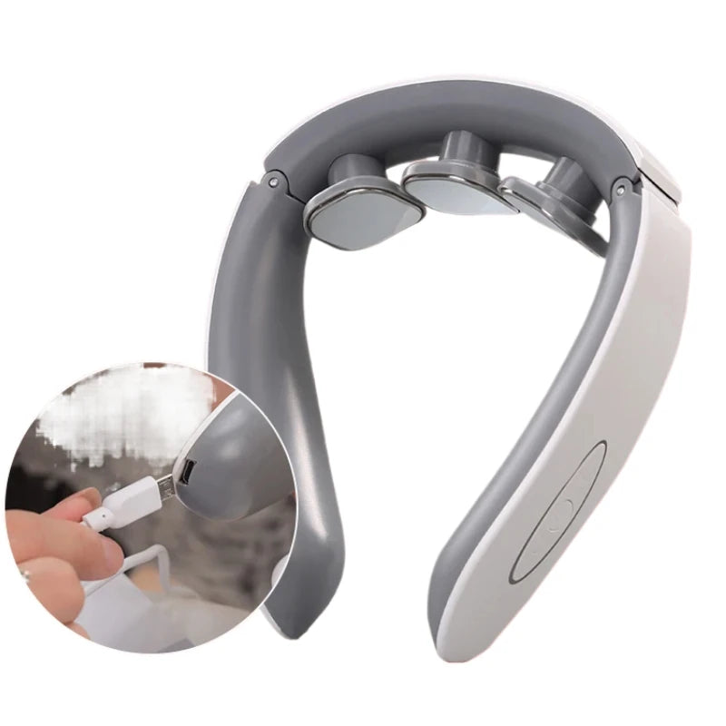 Neck Massager Pulse Neck Protector Shoulder Wireless Smart Heating for Neck and Shoulder Pain Relief Tool Machine