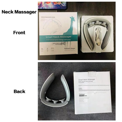 Neck Massager Pulse Neck Protector Shoulder Wireless Smart Heating for Neck and Shoulder Pain Relief Tool Machine