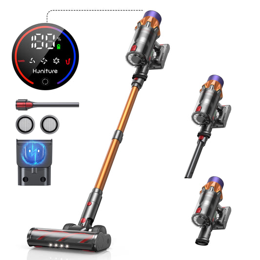 EU Stock Honiture X7 Cordless Vacuum Cleaner Self Standing Feature Stick Vacuum Cleaner HEPA Filter