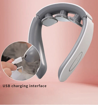 Neck Massager Pulse Neck Protector Shoulder Wireless Smart Heating for Neck and Shoulder Pain Relief Tool Machine