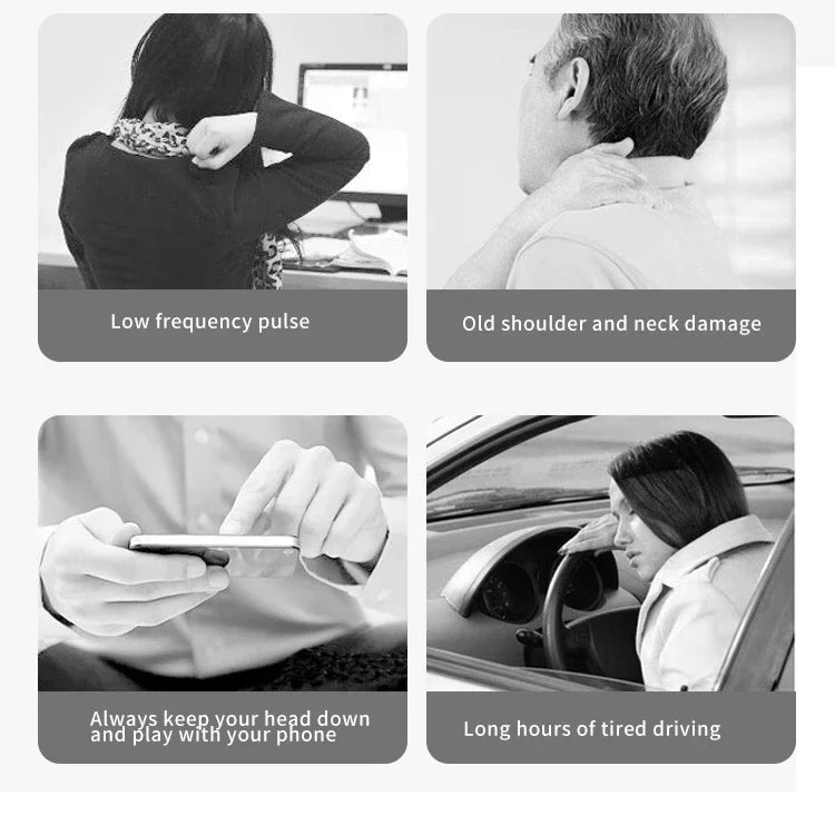 Neck Massager Pulse Neck Protector Shoulder Wireless Smart Heating for Neck and Shoulder Pain Relief Tool Machine